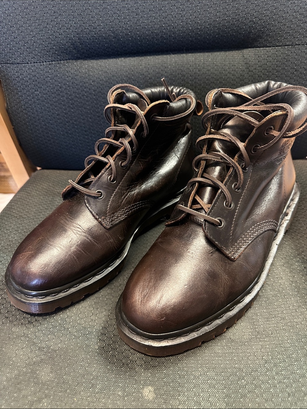 Men’s size 8 Dr.Martens leather work boots very gently used 6” height